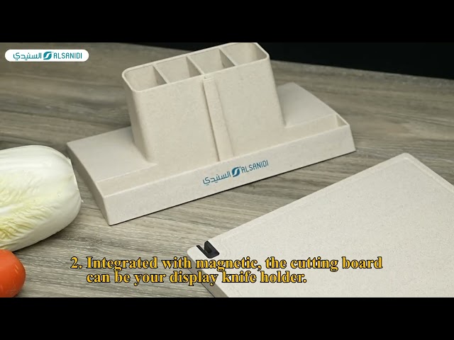 ستاند عرض سكاكين 21.4*26 سم- يوفر مساحة، يحافظ على ترتيب المطبخ، سهل التنظيف،ضمان سنتان