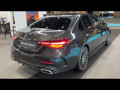 MERCEDES C-Class 2022 - FIRST LOOK & visual REVIEW (AMG Line, Graphite Grey) C200