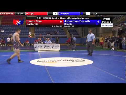 Junior Greco 140 - Johnathon Bozarth (IL) vs. Keanu Tom (CA)