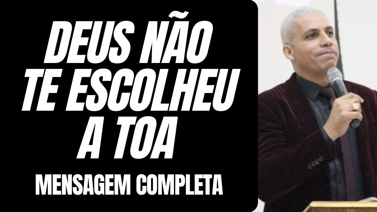 Pr Junior Trovão - DEUS NÃO TE ESCOLHEU A TOA!