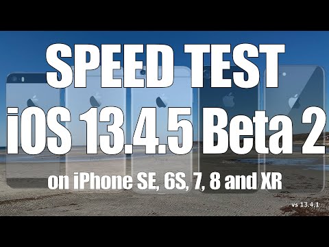 iOS 13.4.5 Beta 2 Speed / Performance Test
