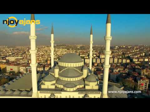Kocatepe Mosque in Ankara, TURKEY (Aeria