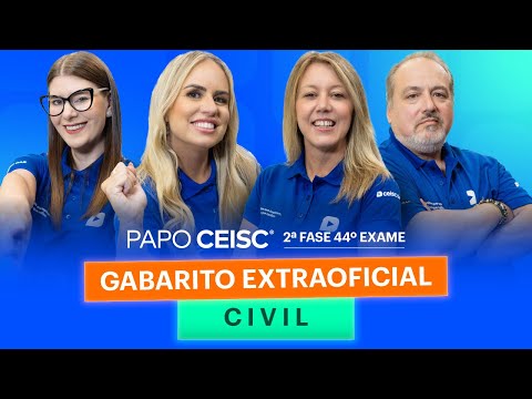 Gabarito Extraoficial Direito Civil | 2ª Fase 44º Exame OAB