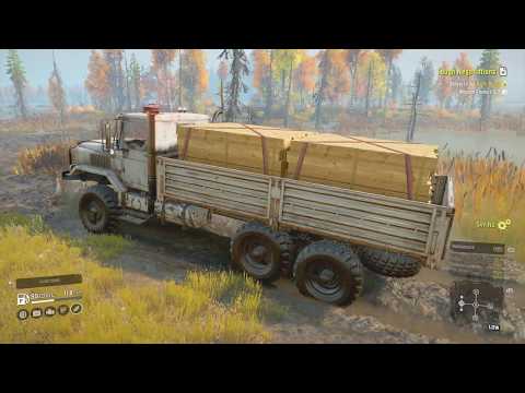 Snowrunner @ Realistic Speeds - Island Lake Bridges