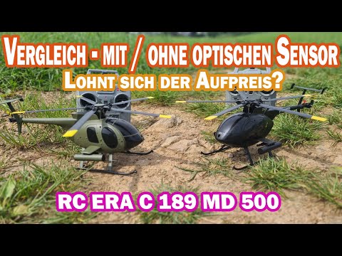 RC ERA C189 MD 500 mit und ohne zusätzlichen optischen Sensor - der Erprobungsflug wird es zeigen!