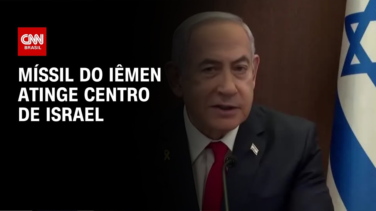 Míssil do Iêmen atinge centro de Israel | AGORA CNN