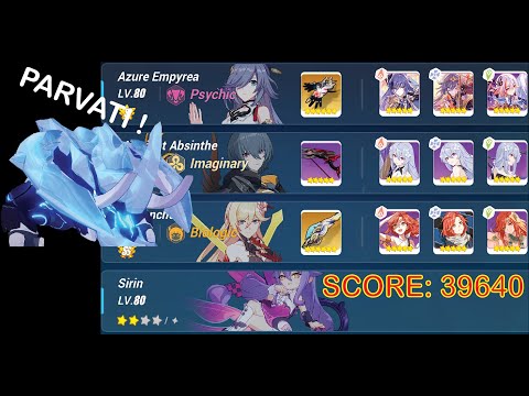 [Honkai Impact 3] Memorial Arena SSS Parvati (Score: 39640)
