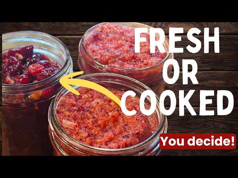 Cooked vs. Fresh Cranberry Sauce - Maple Walnut or Whole-Orange Relish?