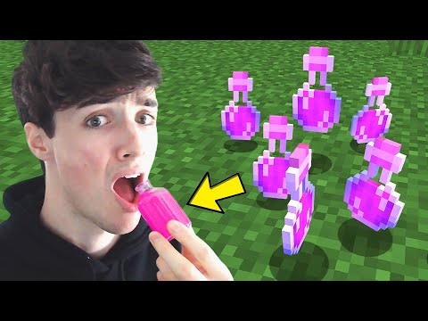 Minecraft But I Drink The Potions in Real Life...