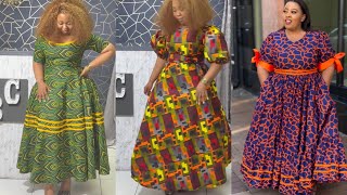 MISHONO YA VITENGE YA WANAWAKE WANENE NA WAFUPI LATEST ANKARA DRESS STYLES FOR CURVED WOMEN