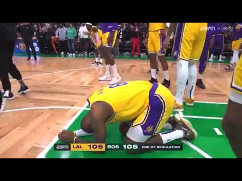 CONTROVERSIAL No Foul Call on Jayson Tatum has LeBron James FURIOUS | Lakers vs Celtics