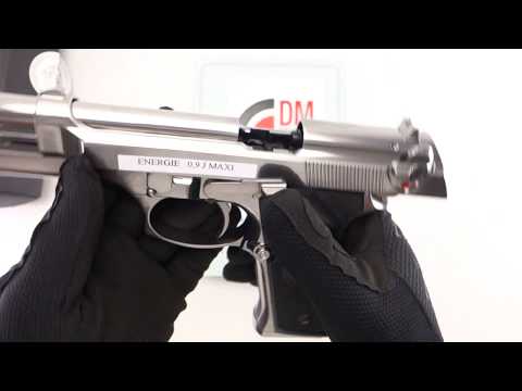 B&W M92 Chrome POSEIDON GAZ Blowback 0.9J #DMDIFFUSION PBW-92S