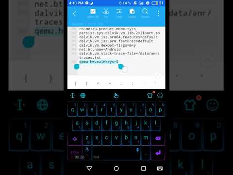 Enable on screen navigation bar on meizu m3s