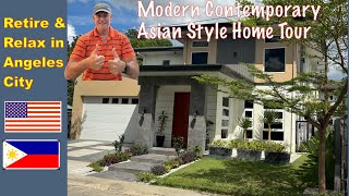 Tour of Modern Contemporary Asian Style Retirement Home-  Angeles City, Philippines