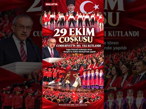 Malatya’da Cumhuriyet Bayramı Kutlamaları Salona Taşındı #Malatya #29Ekim #CumhuriyetBayramı