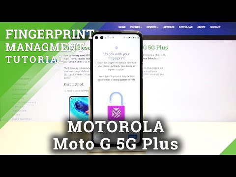 How to Add Fingerprint to MOTOROLA Moto G 5G Plus – Use Fingerprint Sensor