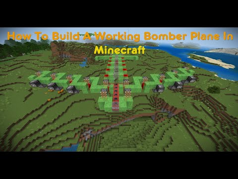 How to Build a Bomber Plane in Minecraft! #redstone