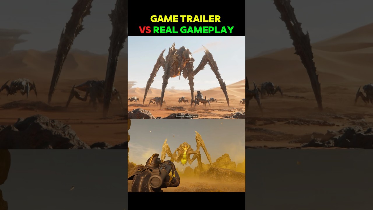 GAME TRAILER VS REAL GAMEPLAY - Helldivers 2