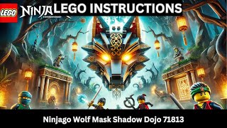 LEGO INSTRUCTIONS: Build the LEGO SHADOWY Wolf Mask Shadow Dojo 71813 – Master the Art of Stealth!
