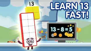 Numberblocks World | Kids Learn Number 13 | Simple Math Shop Game