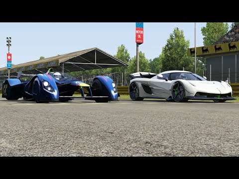 RedBull X2010 R vs Koenisegg Jesko at Monza Full Course