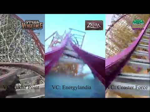 Steel Vengeance VS Zadra VS Iron Gwazi POV Comparison - All RMC Hyper Hybrids