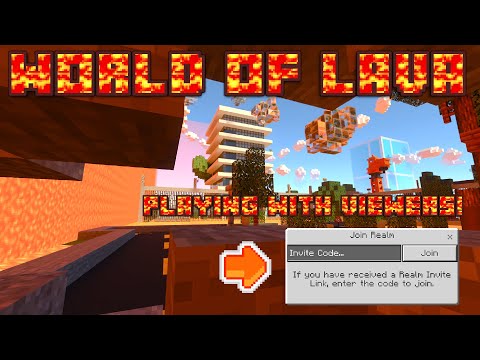 🔥 World of Lava Realm in Minecraft Bedrock! 🔥