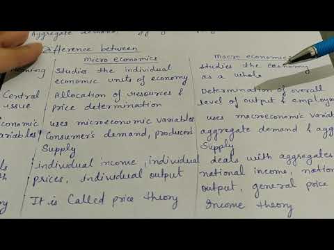 Meaning of macroeconomics class 12