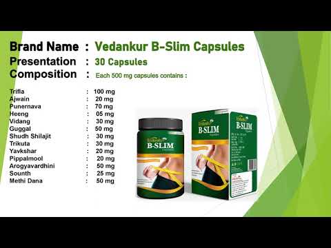30 cp b slim capsules, for weight loss, packaging size: 30 c...