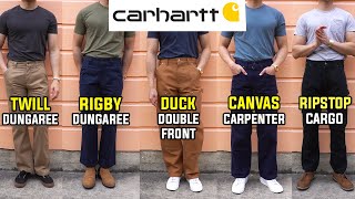 COMPLETE Guide To Carhartt Work Pants (Double Front, Ripstop