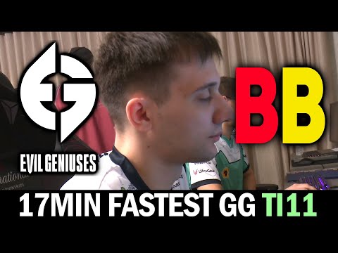 EG vs BB - 17min GG FASTEST Game So Far on The International 2022