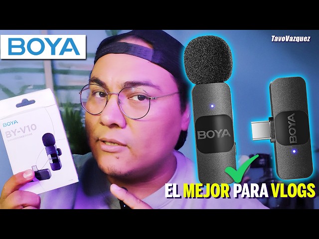 Vídeo relacionado con BOYA BY-V10 Nuevo micrófono de Solapa inalámbrico USB C para Android PC, reducción de Ruido, Mini micrófono para grabaciones de Youtube, Podcast, Facebook, Tiktok Vlogging