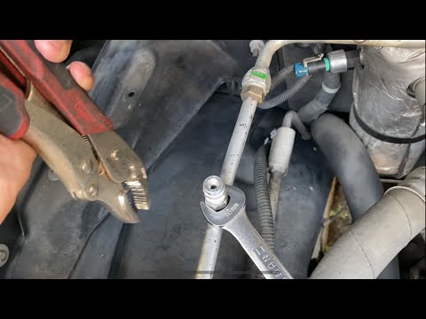 2002 Escalade A/C high side service port valve replacement