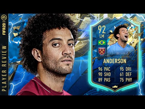 WHAT A CARD! 92 TOTSSF ANDERSON PLAYER REVIEW! FIFA 20 Ultimate Team