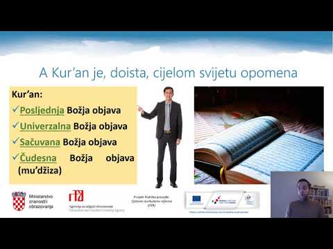 Islamski vjeronauk 4.r SŠ - A Kur'an je, doista, cijelom svijetu opomena