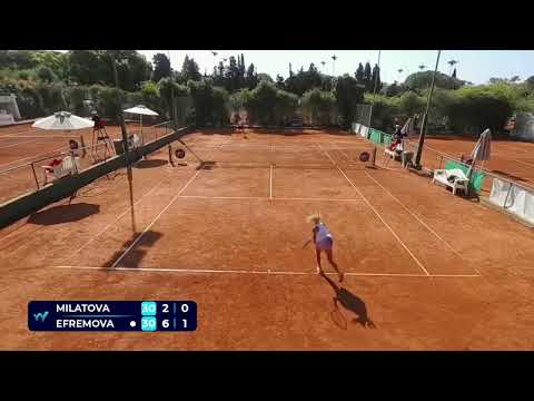 Sofia Milatova (SVK) vs Ksenia Efremova (FRA) // 2-6 1-6 // W35 Santa Margherita di Pula // Q - R2