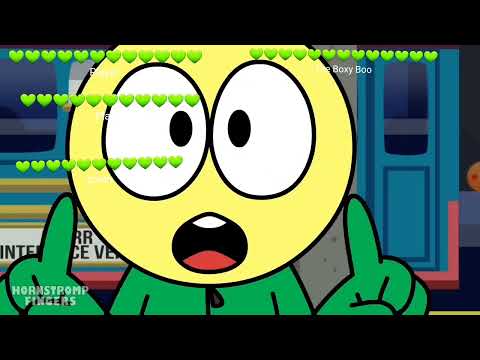 hornstromp Player and Playar and green vs The Boxy Boo with healthbars 3