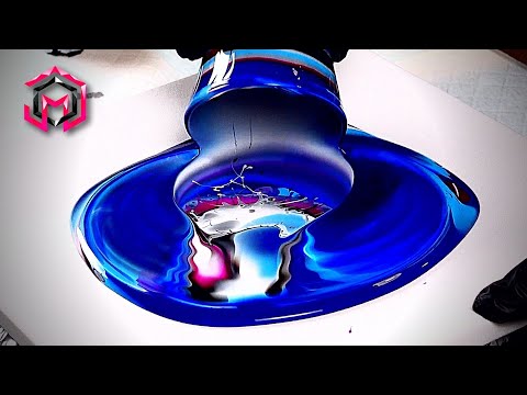 I LOVE IT!! Chameleon Cell Acrylic Pouring - Fluid Art Therapy for PTSD and Depression