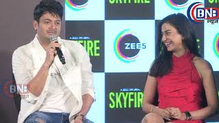 Hindi Web Series ''SkyFire'' Press Conference With Sonal Chauhan,Prateik Babbar, Jisshu Sengupta & A video