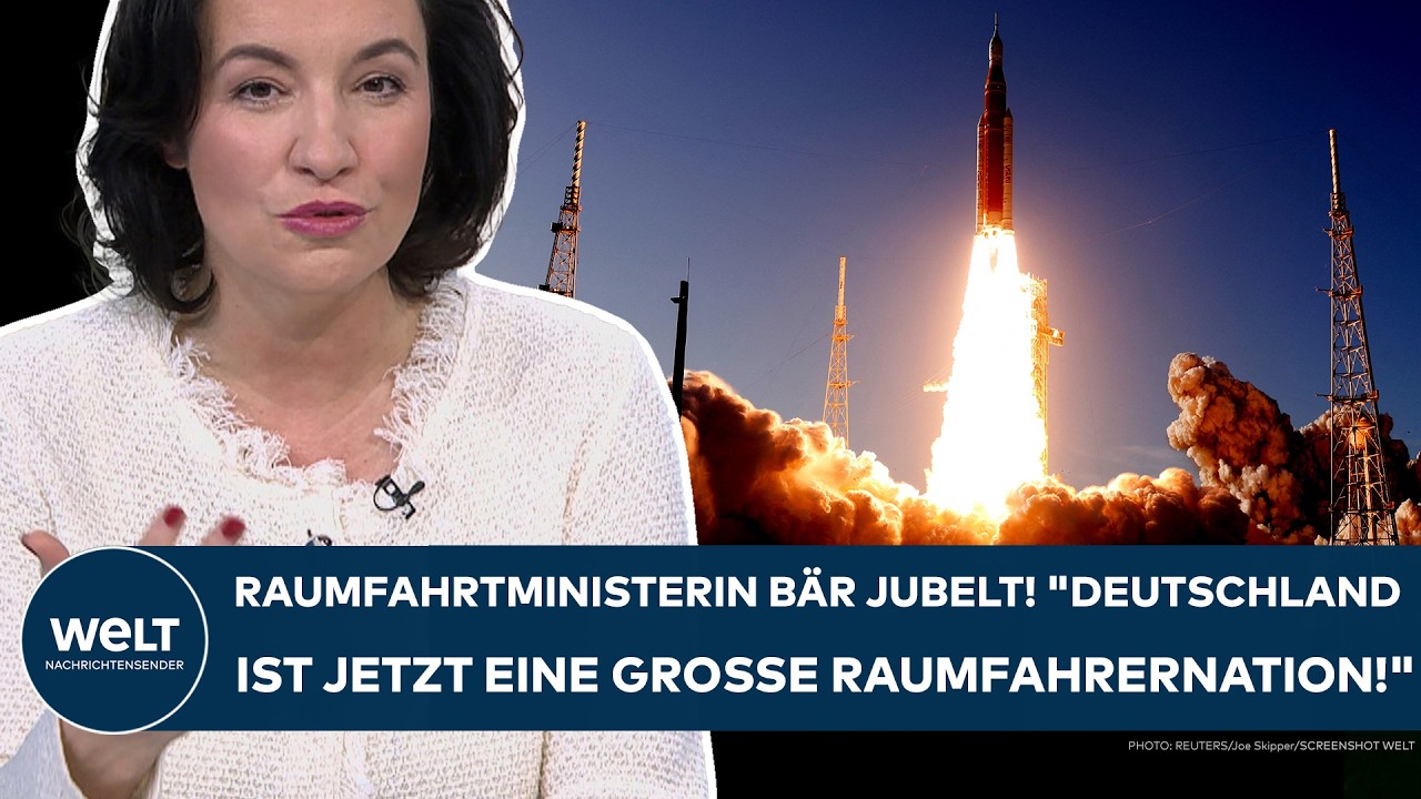 ARTEMIS II: Raumfahrtministerin Bär jubelt! "Deutschland ist jetzt eine große Raumfahrernation!"