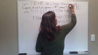 Using properties of linear transformations to compute the output