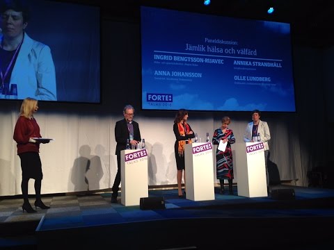 Paneldiskussion: Jämlik hälsa och välfärd - Forte Talks 2016