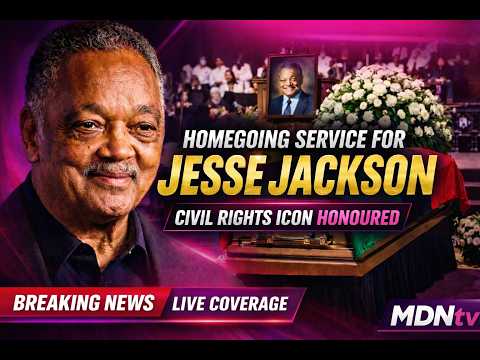 LIVE CYRIL RAMAPHOSA PAYS TRIBUTE AT JESSE JACKSON HOMEGOING SERVICE