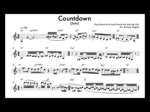 Countdown (solo) transcription - King Gizzard & the Lizard Wizard w/ Mild High Club