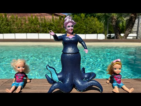 Elsa and Anna toddlers meet Ursula