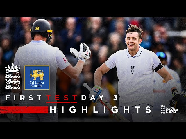 Jamie Smith Hits Maiden Century! | Highlights – England v Sri Lanka Day 3 | Rothesay Test 2024 Jamie Smith Hits Maiden Century! | Highlights – England v Sri Lanka Day 3 | Rothesay Test 2024