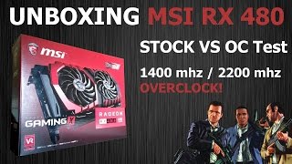 MSI RX 480 Gaming X | Unboxing + Stock vs Overclock Benchmarks | Ryzen 5 1600 + RX 480