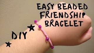 How to add beads to a friendship bracelet