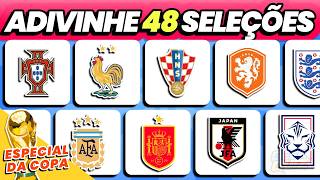 ⚽ QUIZ DA COPA | ADIVINHE O PAÍS PELO ESCUDO 🛡️🏆