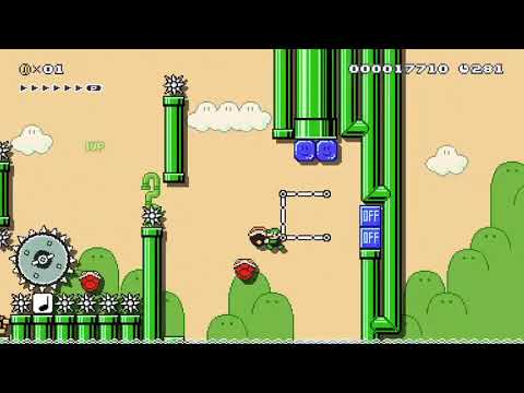 Teargas's treacherous tubes! (by MaCollin) Super Mario Maker 2